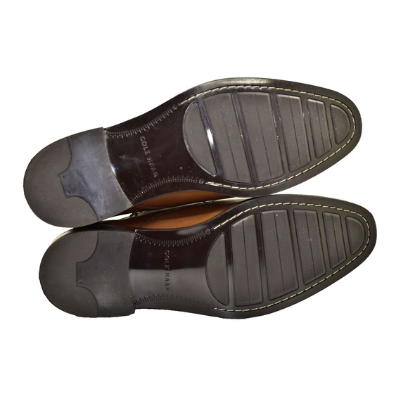 B6 Auth COLE HAAN Lenox Hill British Tan Leather Cap Toe Oxford Shoes Size 9M - Picture 5 of 6